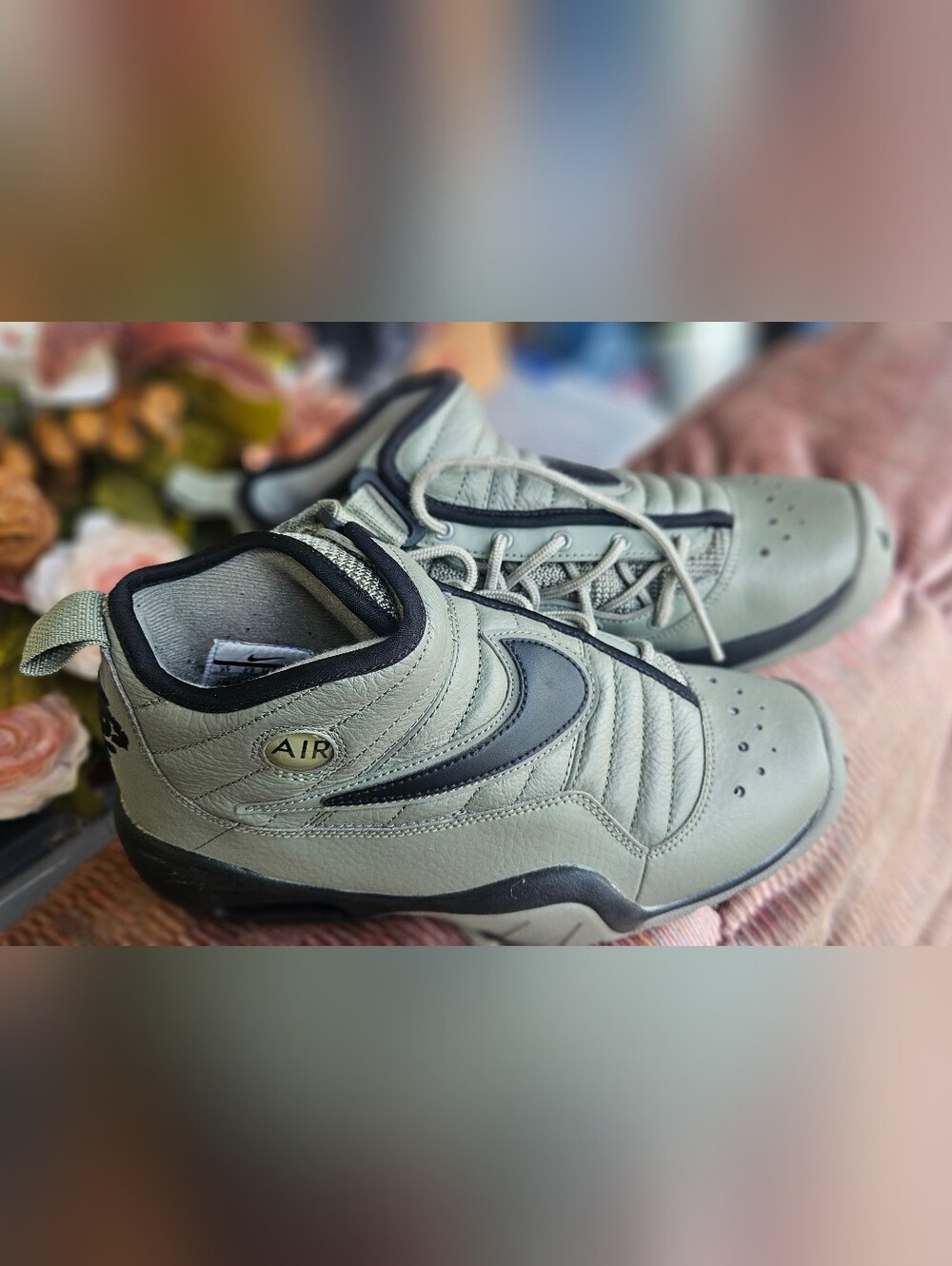 Nike Kids Grey and Black Air Sneakers